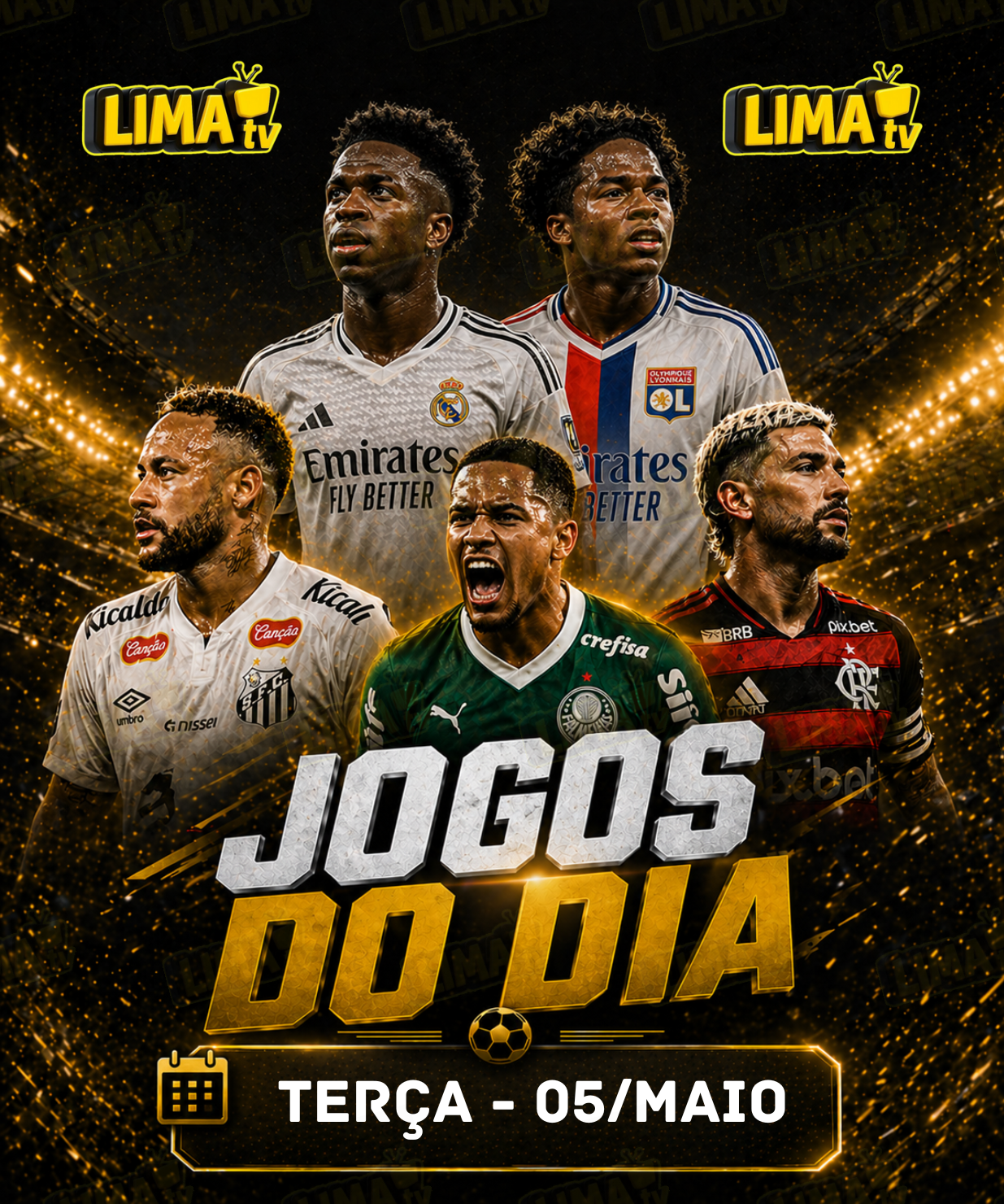 Jogos de futebol de hoje com horários e onde assistir